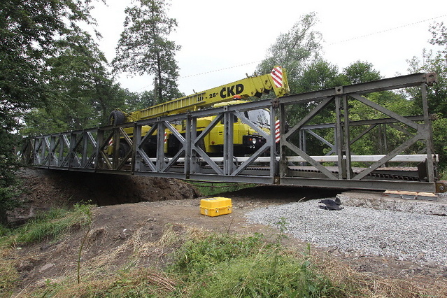 Červený Hrádek - mostová souprava  MS - 24 m 04