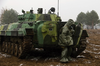 Chemický nácvik s BVP-2