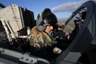 Pilot of L-159A ALCA 1st Lieutenant Katerina Hlavsova 