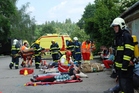 Cvičení havárie vrtulníku 12