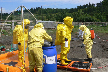 Dekontaminace po odběru na antrax