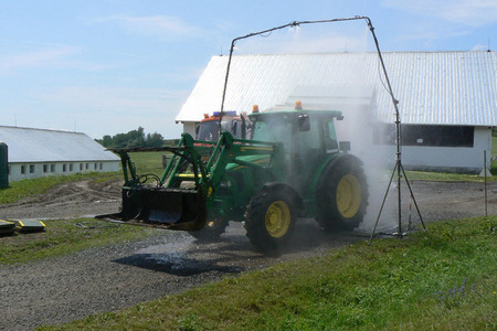 Dekontaminační linka techniky