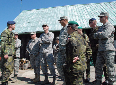 Příslušníci texaské Národní gardy sledovali cvičení v Náměšti