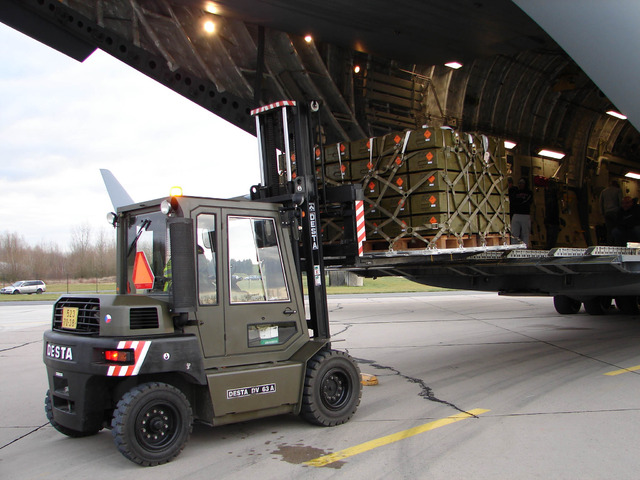 Loading the aircraft