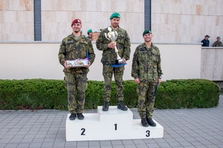 Jako třetí se umístil Jakub Nykodým z 13. dělostřeleckého pluku Jince, druhý byl Petr Ridl z 41. mechanizovaného praporu Žatec a vítězem se stal Ondřej Špaček ze 74. lehkého motorizovaného praporu Bučovice
