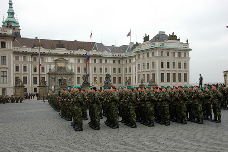 Military oath at the Prague Castle Square