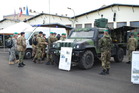 Během statické ukázky si hosté prohlédli nedávno zavedenou techniku (S-LOV CBRN).