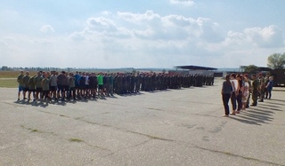 Nástup soutěžních družstev