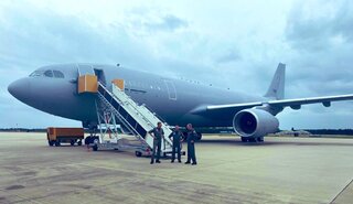 Na mateřské základně v Eindhovenu přistál první letoun Airbus A-330 MRTT