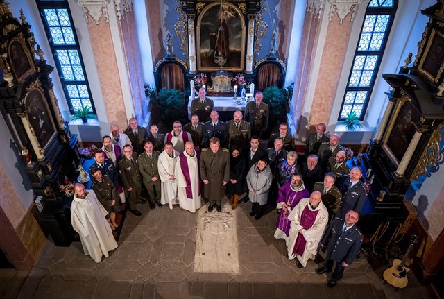 The service at the Holy Trinity Chapel