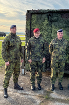 Cvičení navštívil první zástupce náčelníka Generálního štábu Armády ČR generálporučík Miroslav Hlaváč.