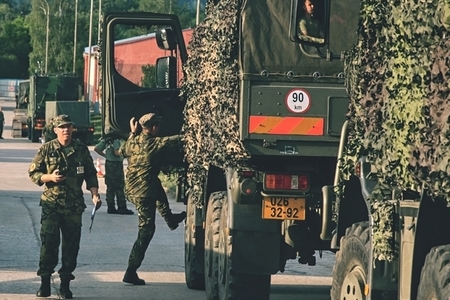 Úkolové uskupení pozemní protivzdušné obrany se cvičně připravovalo na odjezd do operace