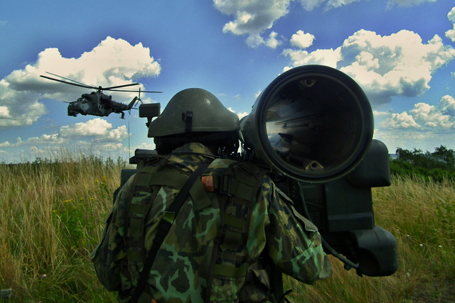 Identification of an enemy helicopter