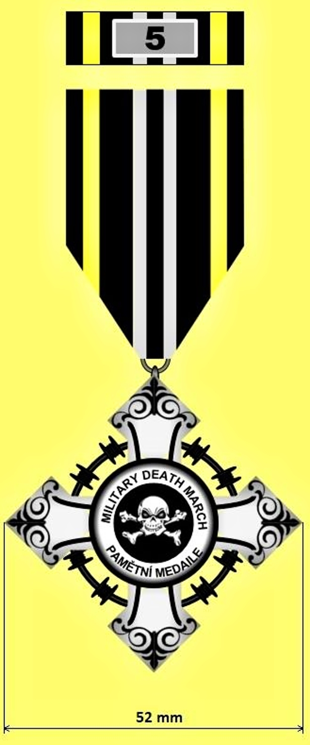 Pamětní medaile vydaná k pátému výročí pochodu Military Death March. 