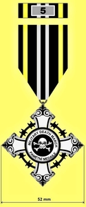 Pamětní medaile vydaná k pátému výročí pochodu Military Death March. 