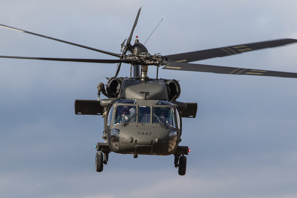 Vrtulník Black Hawk z výzbroje slovenských vzdušných sil.