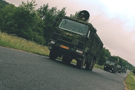 Nacvičovaly se přesuny v kolonách