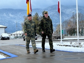 Generál Karel Řehka s velitelem mise EUFOR generálmajorem Helmutem Habermayerem
