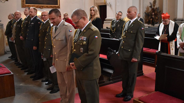Bohoslužba vyslání nového vojenského kaplana 
