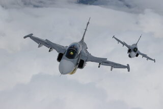 Ilustrativní fotografie JAS-39 Gripen