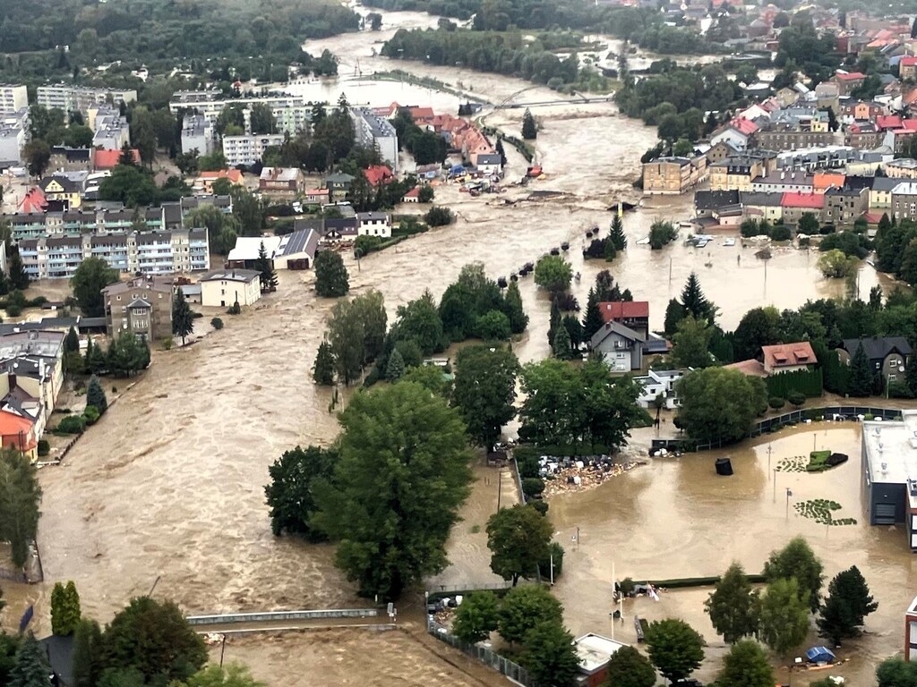 Z dnešního nasazení Armády ČR při povodních v Moravskoslezském kraji