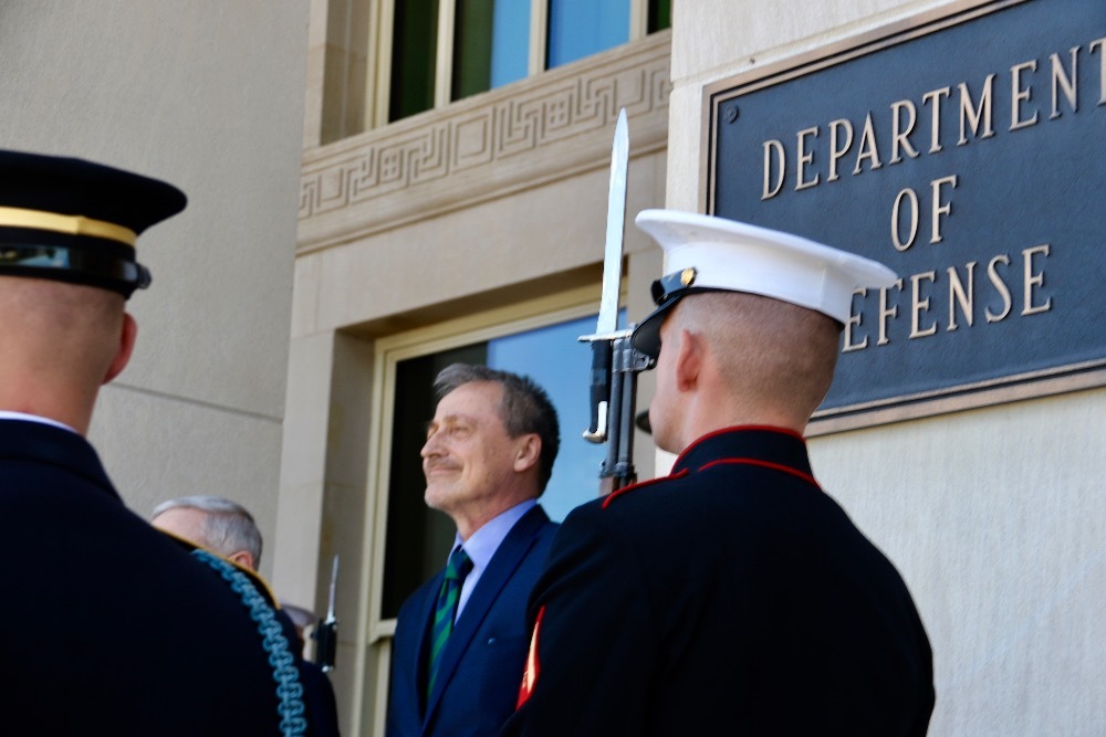 From reception at the US Department of Defense