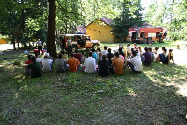 Odpolední zaměstnání prvního dne s hasiči VHJ Jince (1)