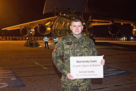 Most „Anežky České“ zamířil z Pardubic do Středoafrické republiky 