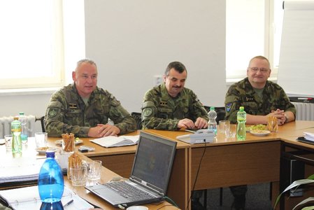Svou funkci předal brigádnímu generálovi Josefu Kopeckému, který stál v čele Velitelství výcviku - Vojenské akademie ve Vyškově