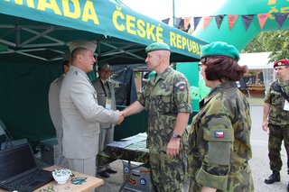 Vojáky pozdravil 1. ZNGŠ AČR generálporučík Jiří Baloun