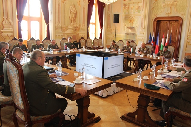Tématem jednání bylo zapojení jednotek zemí V4 do bojového uskupení EU BG a společné výcvikové activity