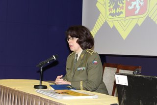 Setkání se zúčastnila brigádní generálka Lenka Šmerdová