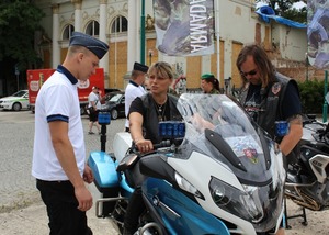 Zájemci si mohli prohlédnout motocykly Hradní stráže