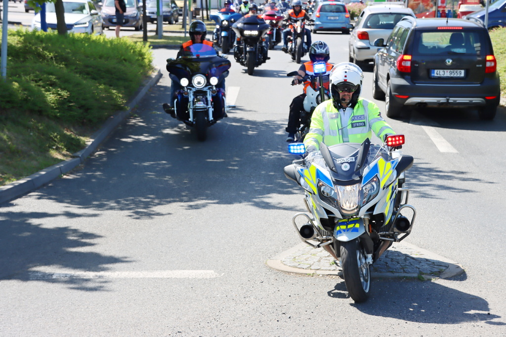 Benefiční jízda motorkářů 