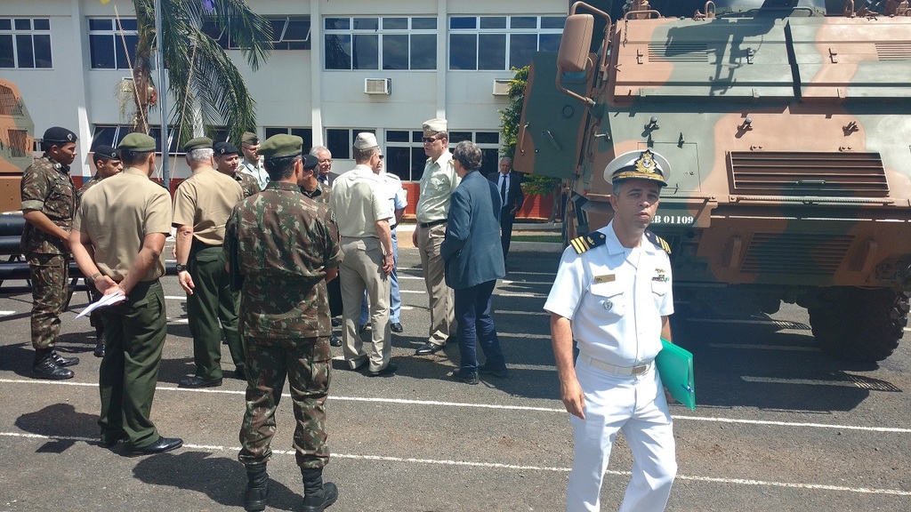 The Czech delegation visiting the 6th Missile Artillery Battalion