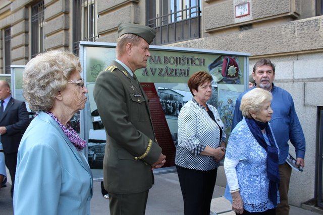 Colonel Perlingerova Ret., General Becvar, Mrs. Becvarova, Lieutenant Holubeva Ret., and co-creator Marek