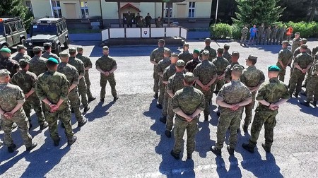 Slavnostní ukončení mezinárodního cvičení