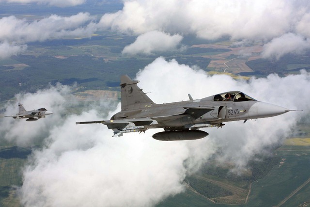 Ilustrační foto: letouny gripen
