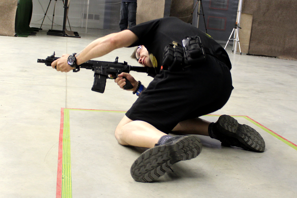 V některých místech museli soutěžící volit skutečně neobvyklé střelecké pozice