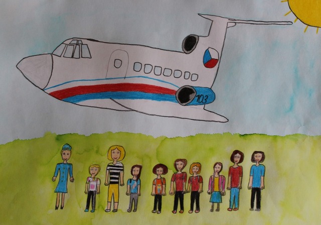 Druháci ze Žďáru zaslali letcům krásné obrázky