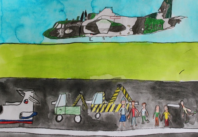 Přistání letounu CASA 