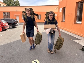První den Dobrovolného vojenského cvičení u Hradní stráže