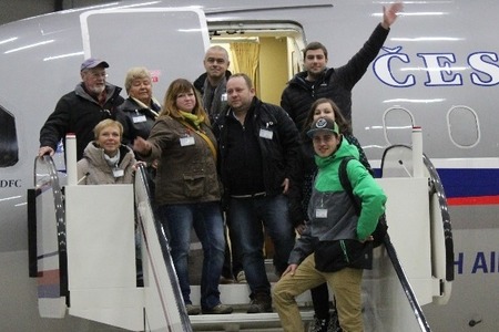 Potomci válečného hrdiny Josefa Ocelky si prohlédli letoun nesoucí jméno jejich předka