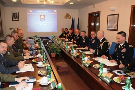 Generál Baloun jednal s veliteli Texaské a Nebraské národní gardy o spolupráci