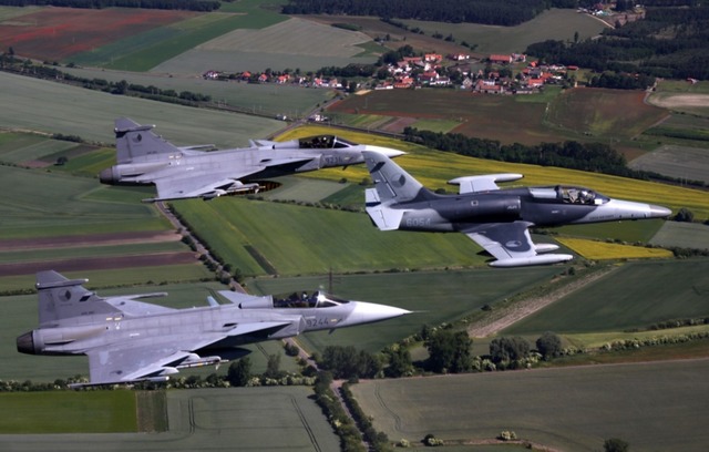 Armáda České republiky se do cvičení zapojí s jedním gripenem a bitevníky L-159