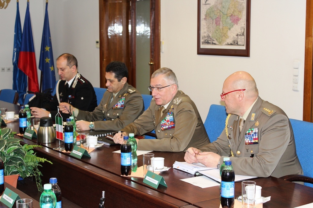 Italian delegation at the Czech General Staff Headquarters