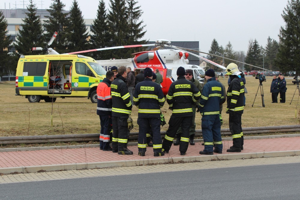 Na bezpečnost během testování dohlíželi hasiči a policie