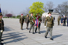Z ceremoniálu u příležitosti návštěvy náčelníka Generálního štábu Ozbrojených sil Srbské republiky generála Ljubiši Dikoviče v ČR, který se uskutečnil na Vítkově (4)
