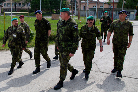 Generál Picek navštívil vojenské útvary na Moravě