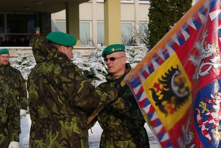 Nový velitel 15. ženijní brigády převzal funkci i bojový prapor